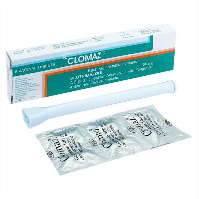 Viên đặt âm đạo Clomaz 100mg trị nấm, nhiễm khuẩn (1 vỉ x 6 viên)